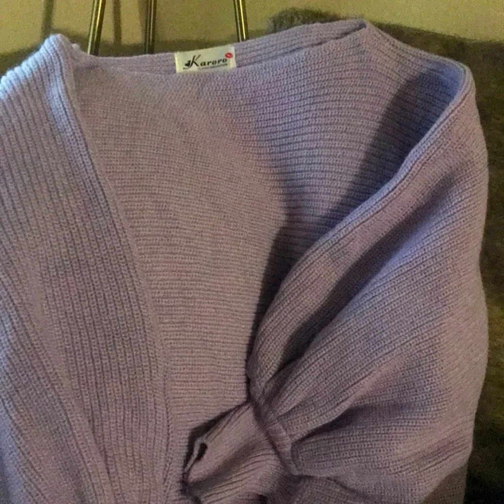 Lantern Sleeve Sweater Dress - Picture 6 of 10